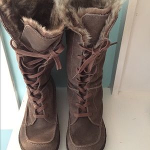Sam Edelman fur suede boots.